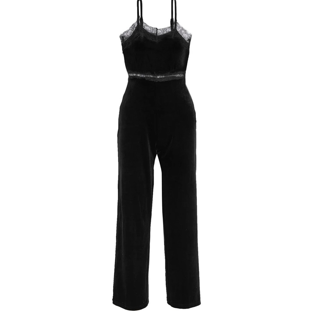 Walter Baker Black velvet jumpsuit - Picture 3 of 7